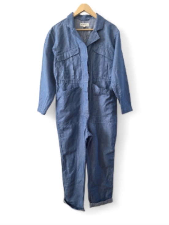 Alex Mill Pants - Alex Mill Linen Cotton Jumpsuit Blue S NEW